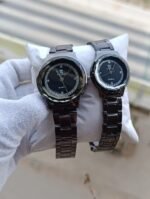 Couple Watches with Diamond Glass